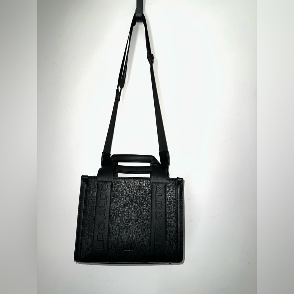 Aldo Textured Small Black Shoulder Bag